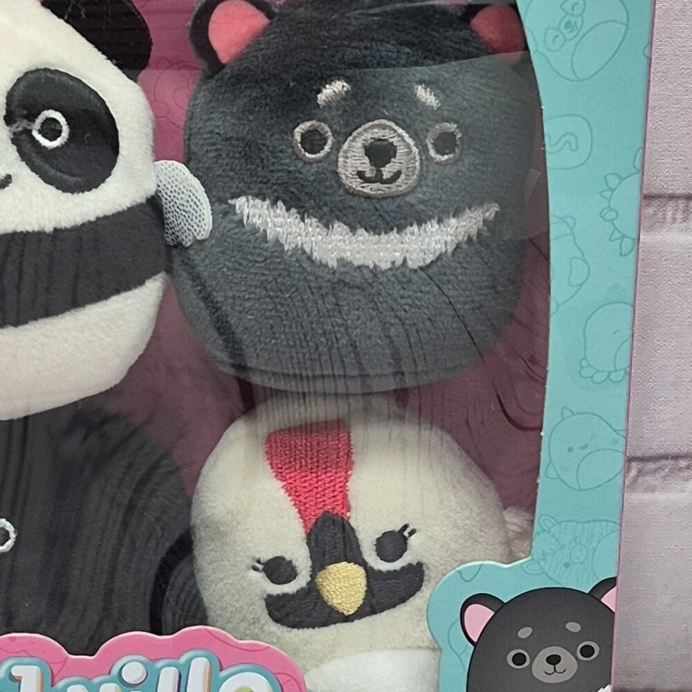 Squishville Black and White Squad 2" Plush Set Of 6, by Original Squishmallows - Picture 3 of 5
